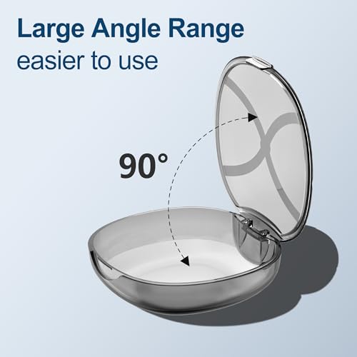 MOCEL Retainer Case with Vent Holes, Mouth Guard Case Dental Storage Container (White)