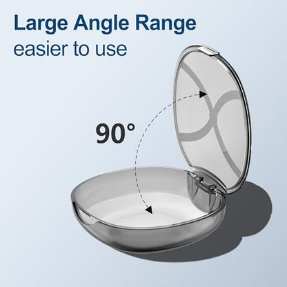 MOCEL Retainer Case with Vent Holes, Mouth Guard Case Dental Storage Container (White)