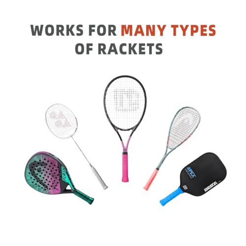 10pcs Tennis Grip Tape - Tennis Overgrip for Tennis Racquet - Tennis Racket Grip Tape - Pickleball Paddle Grip Tape - color: orange