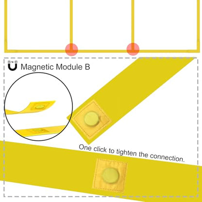Chemimoso Magnetic Pickleball Court Lines System, Temporary Pickleball Court Lines in Standard Court Dimensions, Portable Pickleball Court Marking Kit, No Measuring Needed, Net Not Included - style: Pickleball Court Lines