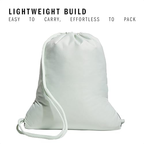 adidas Alliance Sackpack – Drawstring Backpack for Sports, Small Gym Bag - color: Two Tone White-clear Onix/Linen Green/2