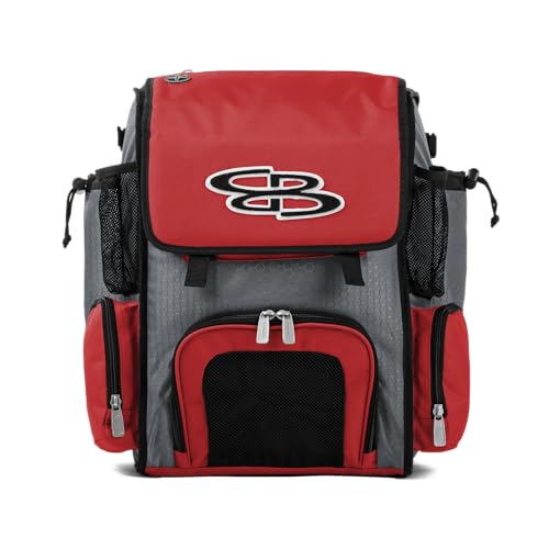 Boombah Superpack Mini Bat Pack - 8" x 12.5" x 18" - Multiple Colors - color: Gray/Red_C23