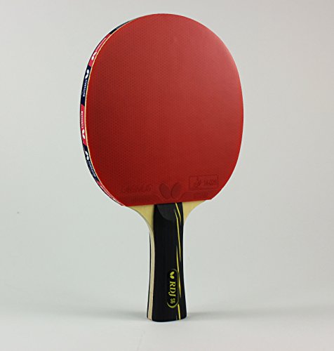 Butterfly RDJ S6 Shakehand Table Tennis Racket | RDJ Series | Offers An Ideal Balance Of Speed, Spin And Control | Recommended For Beginning Level Players