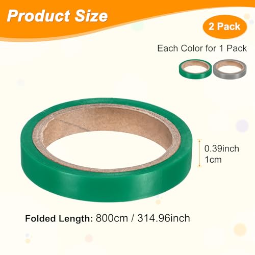 M METERXITY Grip Finishing Tape PVC Racket Wrap Grip Racquet Finishing Tapes for Pickleball/Racquetball - color: Gray, Green