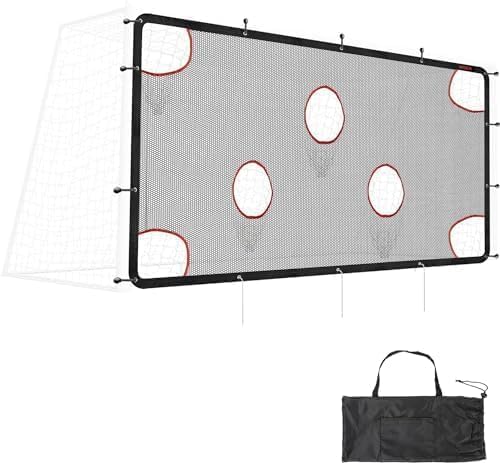 AKOZLIN Soccer Goal Target Net Soccer Shooting Training Aid with 7 Scoring Target Zones Soccer Field Nets Football Practice Training Equipment Accessory (Net Only) - size: 24x8FT