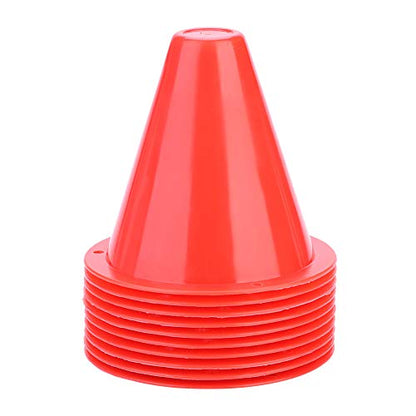 10pcs Football Cones Training Traffic Cones for Training Football(Red)