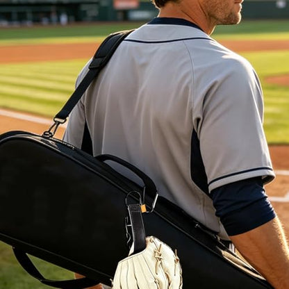 Baseball Glove & Gear Hanger Clip, Adjustable Baseball Glove Loop Holder Bag Attachment Accessories Parts Strap D-Ring Hooks for Fence Players & Drying Sports Equipment - color: Black