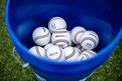Rawlings | Ultimate Practice Baseballs | Youth/High School/College | Added Lifespan + Weather Resistant | Dozen & Bucket Options - color: White - Youth/Bucket of 30, size: Bucket of 30