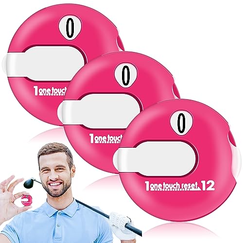 Frienda Golf Score Counter Mini Golf Stroke Counter with One Touch Reset and Simple Attachment to Scorekeeper Glove in - color: Pink