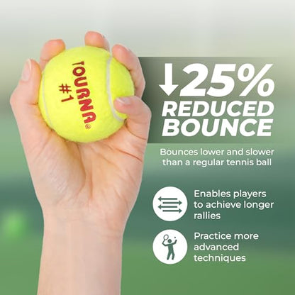 Tourna Green Dot Low Compression Tennis Balls - style: 12 Pack