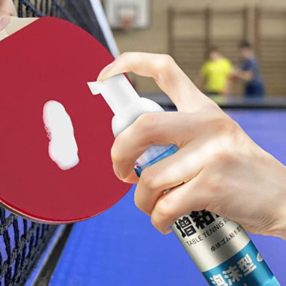 Naysku 100ml Table Tennis Rubber Cleaner, Table Tennis Racket Cleaner Kit, PingPong Paddle Cleaner with Sponge, Table Tennis Paddle Cleaner PingPong Racket Care Kit