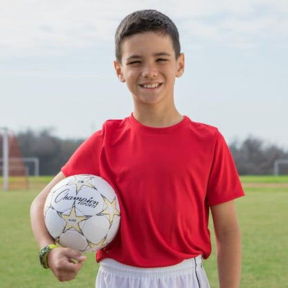 Champion Sports Viper Soccer Ball – TPU Soft-Touch Training Ball in Sizes 3,4,5 for Indoor/Outdoor Play