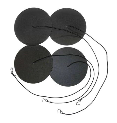 Tandem Sport Volleyball Court Line Sand Anchors - Court Anchors for Beach Volleyball - Disc Anchors to Keep Volleyball Court Lines in Tact - Black
