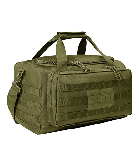 Tactical Gear bag Heavy Duty Duffel Gym bag/Tactical Backpack Custom Embroidered with your own text (Olive Drab Green)