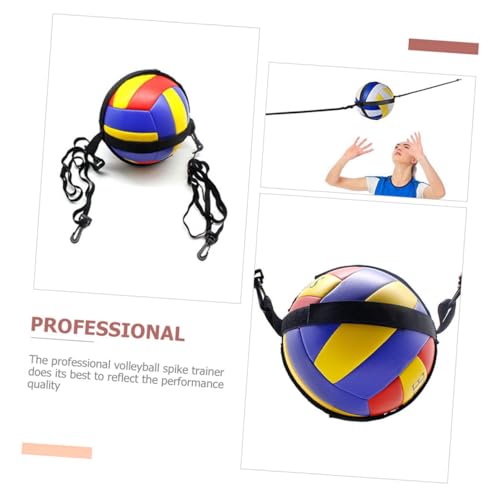 1Set Volleyball Spike Trainer Indoor Practice Equipment for Serving Hitting Jumping Skills Durable Strap for Training Development