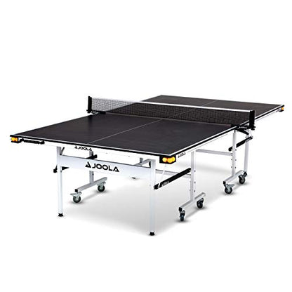 JOOLA Rally TL Professional MDF Indoor Ping Pong Table w/Quick Clamp Table Tennis Net & Post Set - 10 Minute Easy Assembly - Corner Ball Holders - Tournament Quality - Includes Playback Mode - size: 15mm