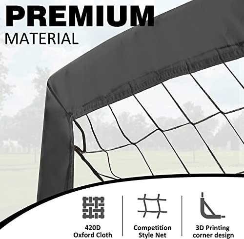 BOHEN 9x5 FT Kids Soccer Goals with Carry Bag, Portable Folding Soccer Net for Backyard Training, Indoor/Outdoor Use for Youth and Adult