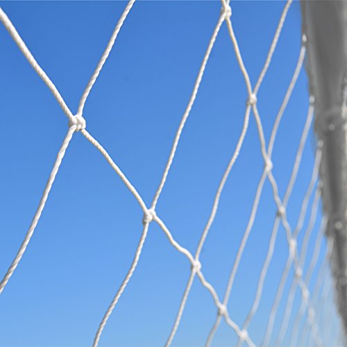 FORZA 16ft x 7ft Soccer Net - Single or Pair Soccer Nets | Replacement Soccer Goal Net for 16x7 Soccer Goals | White Mesh Net for Junior & Adult Soccer [Net Only] - style: Pair of Nets [2x]