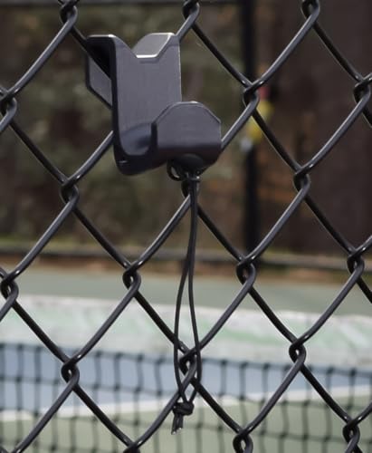 Chain Link Fence Hook for Sports Bags with Paracord Lanyard – Heavy-Duty Fence Hanger for Baseball, Softball, Tennis & Pickleball Bags
