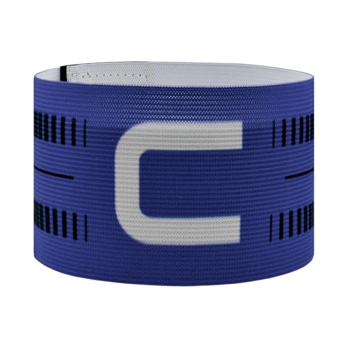 Captain Armband, Unisex C Captain Armbands Soccer Football Player Captain's Arm Bands Sport Team Training for Youth and Adult - color: Blue, size: 1pcs