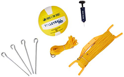 Park & Sun Sports Tournament Flex: Portable Outdoor Volleyball Net System - color: Blue