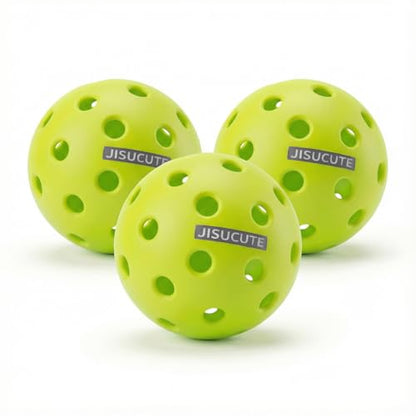 Low-Decibel Pickleball Balls, Hit Low-Volume Pickleball Balls, High Visibility & Bounce, Durable for All Skill Levels, 3PCS - color: Gray
