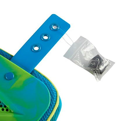 Football Back Plate, Football Low Back Pad, Rear Protector Lower Back Pads+ Towel - color: blue and green, size: Large