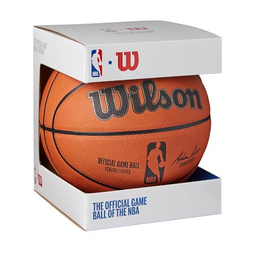 WILSON NBA Official Game Basketball - Brown, Size 7-29.5"