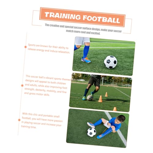 SOLUSTRE Training Soccer Ball Size 5 Pu Machine-Seamed Outdoor Football for Youth Practice and Match Use