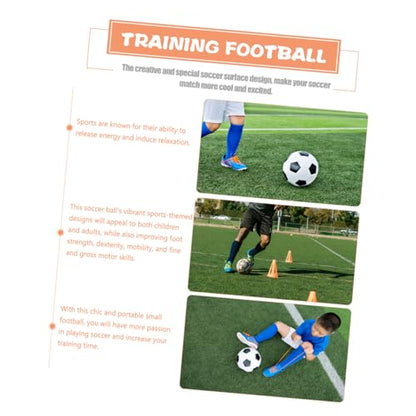 Size 5 Training Soccer Ball Pu Machine-Seamed Outdoor Football, Sturdy Practice Ball for Youth Soccer and Training Sessions