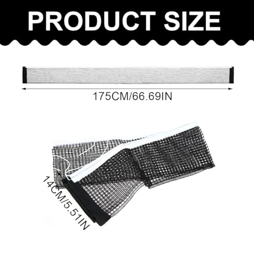 Replacement Ping Pong Net, Polyester Portable Net for Indoor and Outdoor Table Tennis