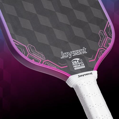 3D-T700-18K Carbon Fiber Pickleball Paddle with 14mm Foam Core, USAPA Approved Premium Pickle Ball Racket Set with Enhanced Spin, Balance Control & Power, Gearfoam Max