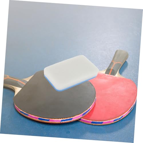 BESPORTBLE 2pcs Table Tennis Racket Cleaner Paddle Cleaning Brush Dusting Sponge Scrubbing Pad for Racket Maintenance