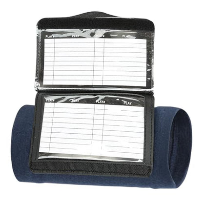 Football Wrist Card Holder Wristband Quarterback Play Wristbands for Teen Adult Flag and Tackle Quarterback Gear - color: Blue