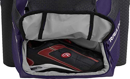 Rawlings | IMPULSE Backpack Equipment Bag | Baseball/Softball | Multiple Styles - color: Purple