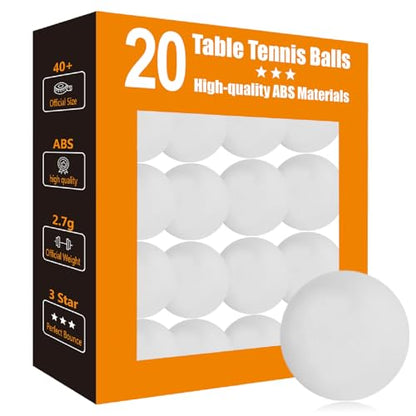 3 Star Ping Pong Balls - High Performance ABS Table Tennis for Training,Game