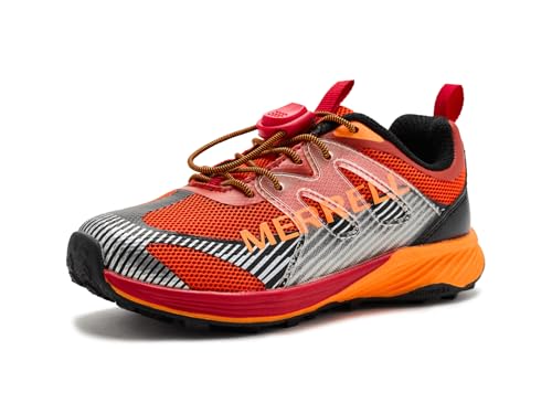 Merrell Kids' Agility Peak Kdz - color: Deep Orange/Black, size: 5 Big Kid