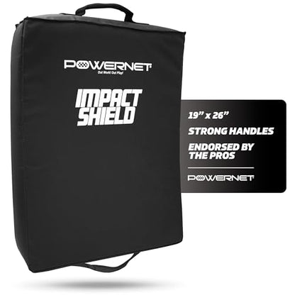 PowerNet Impact Shield, Heavy Duty Impact Pad for Contact Sports - Football, Basketball, Soccer, Rugby & Martial Arts Training Equipment, Durable Sports Pad with Multi-Handle Grips