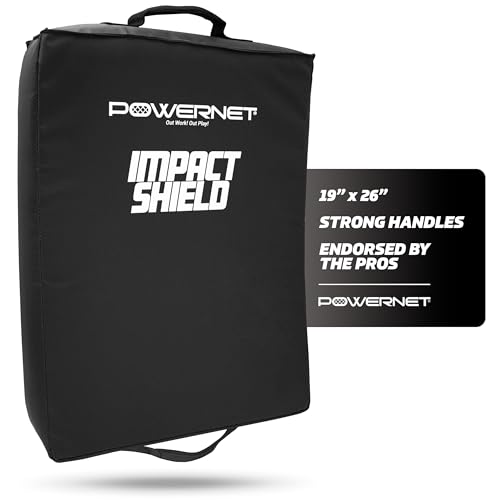 PowerNet Impact Shield, Heavy Duty Impact Pad for Contact Sports - Football, Basketball, Soccer, Rugby & Martial Arts Training Equipment, Durable Sports Pad with Multi-Handle Grips
