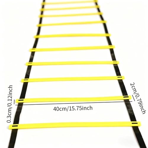 Soccer Training Accessory with Agility Ladder for Outdoor Use, 5m 10 Sections