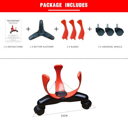 Sideways Low-Center Dribbling Sliding Clamps Basketball Training Equipment Improve Skills Agility Coordination Training Kit Suitable for Basketballs of Size 5, 6, and 7