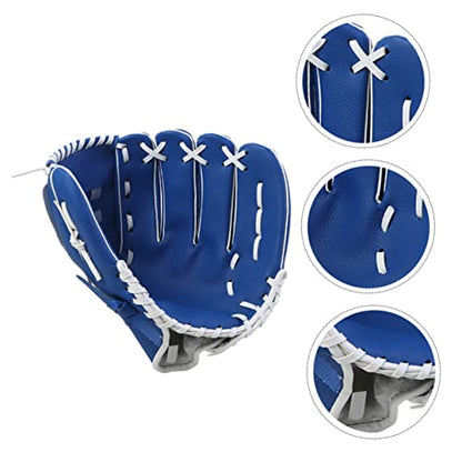 1Pc Lightweight PU Baseball Glove Softball Pitcher Infielder Glove for Breathable Shockproof Sweat Design for Beginners and Youth Training