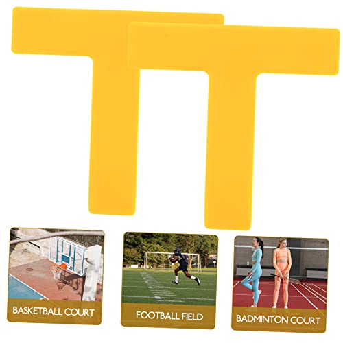 BESPORTBLE Shaped Stadium Landmark Pads Durable Outdoor Football Basketball Training Markers High Grade Pe Material