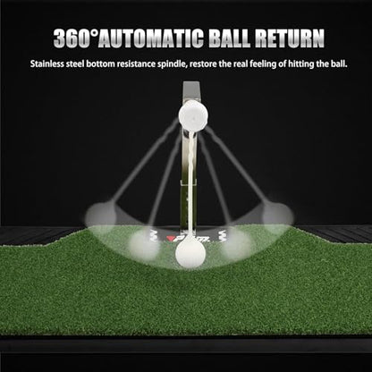 Western Star Golf Swing Trainer - Golf Training Equipment with -Adjustable Height - Pure Path - Swing Practice Mat Training Aid - Indoor Outdoor Home