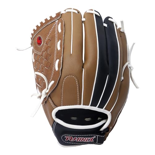 PHINIX Softball Gloves Brown & Black 12.5"-14" - size: 12.5" Left Hand Throw, style: Infield
