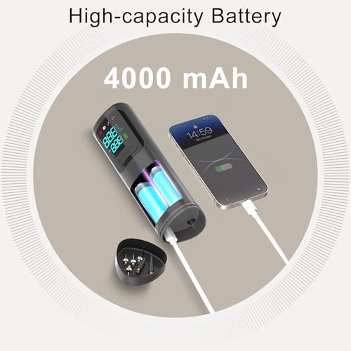 Electric Ball Pump,Portable Air Pump Ball Pump Inflator Needles with Digital Gauge for Basketball Football Soccer Ball Beach Sports Exercise Ball Balls Inflatables Pump Electric Pumps 17PSI 4000mAh