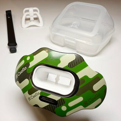 Football Mouth Guard Lip Guard 2-in-1 Transformer Pacifier Football Sports Lip Protector for Adults & Youth USA Flag & Fangs Mouthpiece (Case Included)