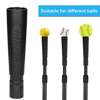 Hikeen Baseball Tees - Batting Tee with Portable Tripod Stand for Softball Hitting Training, Includes Carrying Bag - style: tee topper