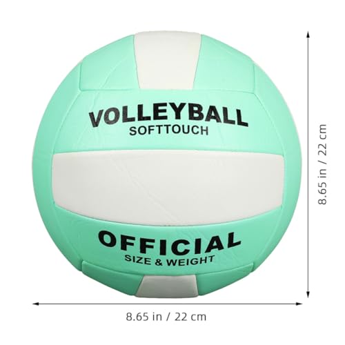 Abaodam Adult Soft Volleyball 2pcs Size 5 Machine-Stitched Explosion-Proof Balls for Indoor and Outdoor Training, Beach Playing Equipment, Practice Volleyball for Adults