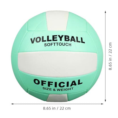 Abaodam Adult Soft Volleyball 2pcs Size 5 Machine-Stitched Explosion-Proof Balls for Indoor and Outdoor Training, Beach Playing Equipment, Practice Volleyball for Adults